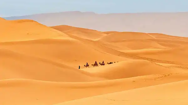 Sahara Desert dunes near Merzouga Morocco